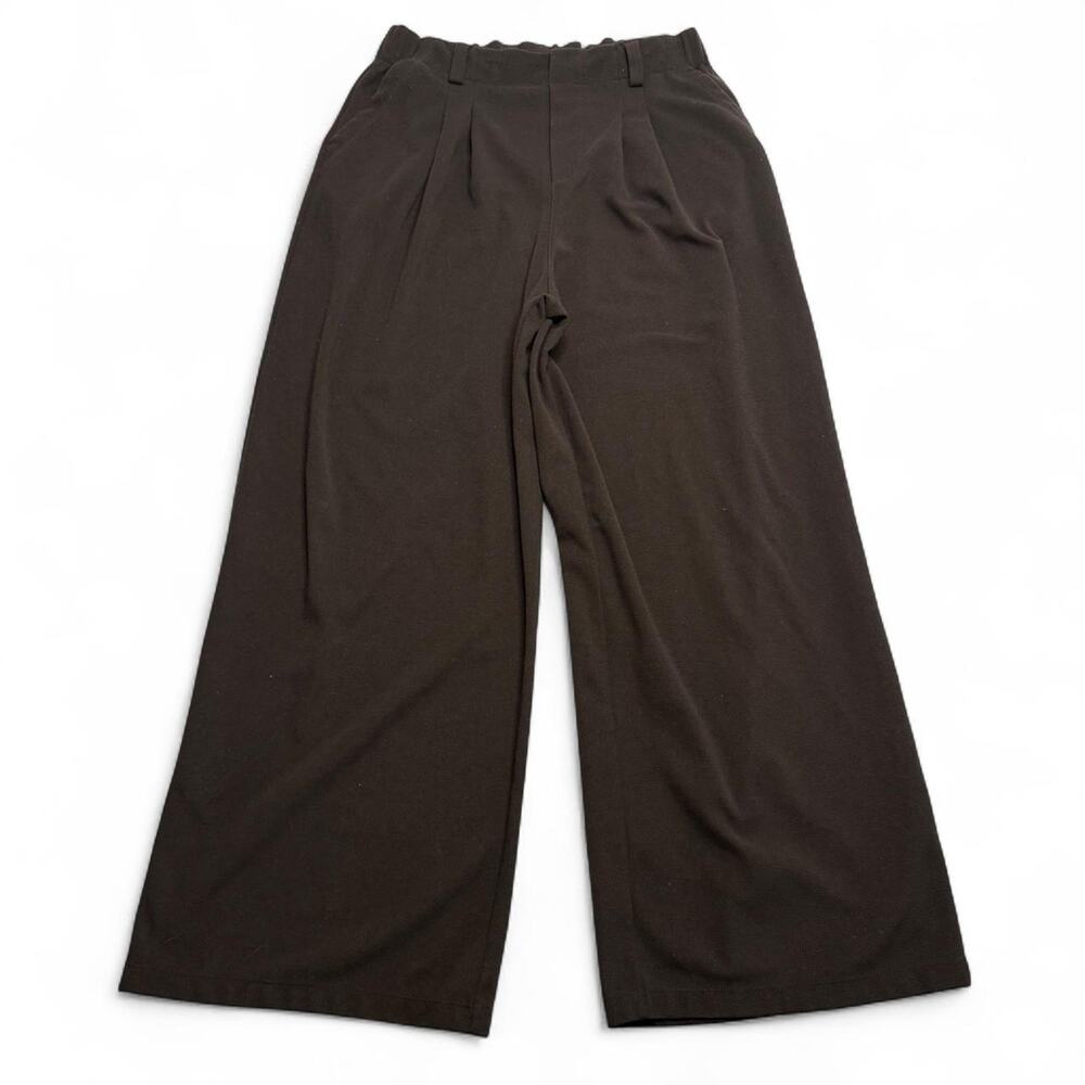 Habara Brown Wide Leg Trouser Pants Size: Medium very flattering & comfortable